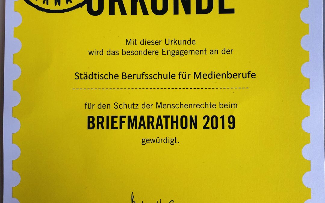 Amnesty International Briefmarathon