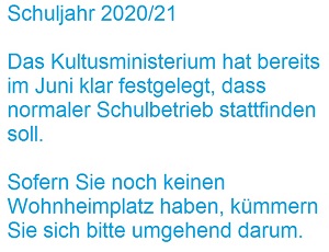 Schuljahr 2020/21