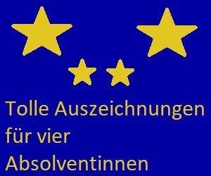 Zwei Bundesbeste und zwei Landesbeste 2023 geehrt